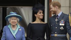 The mood in the palace was understood to be one of disappointment and even “hurt”, according to the BBC, while Thursday’s newspapers were full of reports of a family “split” and the queen’s “dismay”.(AP Photo) The mood in the palace was understood to be one of disappointment and even “hurt”, according to the BBC, while Thursday’s newspapers were full of reports of a family “split” and the queen’s “dismay”.(AP Photo)
