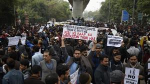 A Delhi court on Friday granted bail to 12 people who were arrested for being allegedly involved in the anti-Citizenship Amendment Act (CAA) protests in the Seemapuri area of national capital Delhi.(Burhaan Kinu/HT PHOTO) A Delhi court on Friday granted bail to 12 people who were arrested for being allegedly involved in the anti-Citizenship Amendment Act (CAA) protests in the Seemapuri area of national capital Delhi.(Burhaan Kinu/HT PHOTO)
