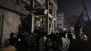 The scene from the accident site. (HT photo) The scene from the accident site. (HT photo)