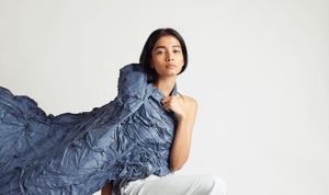 A model exhibiting a wearable artwork created by artists Oona D’mello and designer Sohni Patel, for a one-day exhibition in Mumbai titled Est Form.(Est Form) A model exhibiting a wearable artwork created by artists Oona D’mello and designer Sohni Patel, for a one-day exhibition in Mumbai titled Est Form.(Est Form)