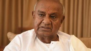 Deve Gowda left his traditional stronghold of Hassan — from where he was elected five times between 1991 and 2014 — to his grandson Prajwal Revanna in the Lok Sabha elections held last year.(Arijit Sen/HT Photo) Deve Gowda left his traditional stronghold of Hassan — from where he was elected five times between 1991 and 2014 — to his grandson Prajwal Revanna in the Lok Sabha elections held last year.(Arijit Sen/HT Photo)