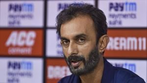 Chennai: Indian team batting coach Vikram Rathour speaks during a press conference ahead of their first one day international cricket match against West Indies at MAC Stadium in Chennai, Saturday, Dec. 14, 2019.(PTI) Chennai: Indian team batting coach Vikram Rathour speaks during a press conference ahead of their first one day international cricket match against West Indies at MAC Stadium in Chennai, Saturday, Dec. 14, 2019.(PTI)