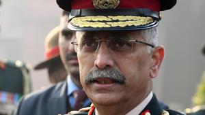 Naravane also underlined that “allegiance” to the Constitution of India and its core values will guide the conduct of the army.(ANI Photo) Naravane also underlined that “allegiance” to the Constitution of India and its core values will guide the conduct of the army.(ANI Photo)