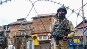 Three militants were killed in an encounter security forces in Tral in Jammu and Kashmir’s Pulwama district on Sunday(PTI) Three militants were killed in an encounter security forces in Tral in Jammu and Kashmir’s Pulwama district on Sunday(PTI)