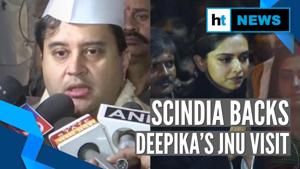 <p>Congress leader Jyotiraditya Scindia has come out in support of Deepika Padukone over her JNU visit. Scindia said that Deepika had taken a stand for the truth and said a lot without even uttering a word. He also slammed critics for questioning her decision and added that Deepika had set an example for bravery. Deepika Padukone had visited JNU on 7 January & met injured JNUSU president Aishe Ghosh following which several BJP leaders had attacked the bollywood star.</p> <p>Congress leader Jyotiraditya Scindia has come out in support of Deepika Padukone over her JNU visit. Scindia said that Deepika had taken a stand for the truth and said a lot without even uttering a word. He also slammed critics for questioning her decision and added that Deepika had set an example for bravery. Deepika Padukone had visited JNU on 7 January & met injured JNUSU president Aishe Ghosh following which several BJP leaders had attacked the bollywood star.</p>