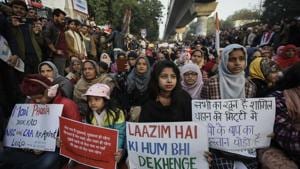 The protesters of the Trinamool Congress Chhatra Parishad (TMCP) were seen carrying posters and placards against the CAA and the National Register of Citizens (NRC). (Representational image)(HT file) The protesters of the Trinamool Congress Chhatra Parishad (TMCP) were seen carrying posters and placards against the CAA and the National Register of Citizens (NRC). (Representational image)(HT file)