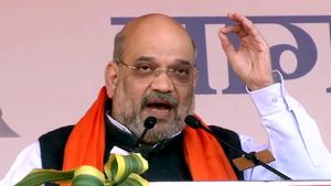Union home minister Amit Shah on Sunday addressed a public meeting at Garrison ground at Jabalpur to create awareness on the amended citizenship law.(ANI File Photo) Union home minister Amit Shah on Sunday addressed a public meeting at Garrison ground at Jabalpur to create awareness on the amended citizenship law.(ANI File Photo)