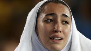 Kimia Alizadeh Zenoorin, Iran’s only female Olympic medallist.(AP Photo) Kimia Alizadeh Zenoorin, Iran’s only female Olympic medallist.(AP Photo)