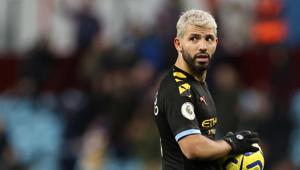 Manchester City's Sergio Aguero celebrates with the match ball at the end of the game.(Action Images via Reuters) Manchester City's Sergio Aguero celebrates with the match ball at the end of the game.(Action Images via Reuters)