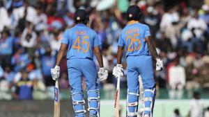 File image of Rohit Sharma, Shikhar Dhawan(AP) File image of Rohit Sharma, Shikhar Dhawan(AP)