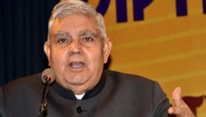 West Bengal Governor Jagdeep Dhankhar(ANI file photo) West Bengal Governor Jagdeep Dhankhar(ANI file photo)