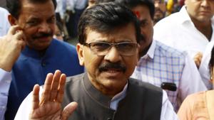 Shiv Sena MP Sanjay Raut said push for increasing the usage of Marathi was imminent after the new government came to power as chief minister (CM) Uddhav Thackeray and Sena founder, the late Bal Thackeray, had taken up the “fight” for the “pride of Marathi people”.(Sunny Shende/ HT) Shiv Sena MP Sanjay Raut said push for increasing the usage of Marathi was imminent after the new government came to power as chief minister (CM) Uddhav Thackeray and Sena founder, the late Bal Thackeray, had taken up the “fight” for the “pride of Marathi people”.(Sunny Shende/ HT)