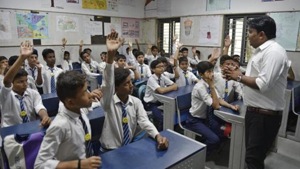 The state government has decided to launch a verification drive in all 973 aided Sanskrit schools and colleges in Uttar Pradesh.(HT file) The state government has decided to launch a verification drive in all 973 aided Sanskrit schools and colleges in Uttar Pradesh.(HT file)