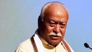 RSS chief Mohan Bhagwat was attending an event to inaugurate a medical dialysis centre in the national capital.(PTI Photo) RSS chief Mohan Bhagwat was attending an event to inaugurate a medical dialysis centre in the national capital.(PTI Photo)