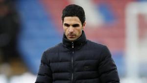 Arsenal manager Mikel Arteta after the match.(REUTERS) Arsenal manager Mikel Arteta after the match.(REUTERS)