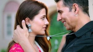 Akshay Kumar and Nupur Sanon in the music video, Filhall Akshay Kumar and Nupur Sanon in the music video, Filhall