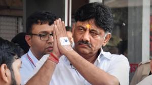 Congress leader DK Shivakumar is seen as somebody who will be able to help the Congress party raise resources as well as lead the state unit.(PTI PHOTO.)