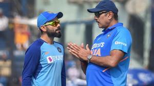 File image of Indian skipper Virat Kohli and team head coach Ravi Shastri(PTI) File image of Indian skipper Virat Kohli and team head coach Ravi Shastri(PTI)