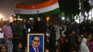 Protest have been raging in Kolkata against the CAA, NRC and NPR since December.(Samir Jana/HT Photo) Protest have been raging in Kolkata against the CAA, NRC and NPR since December.(Samir Jana/HT Photo)