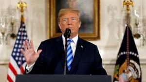 U.S. President Donald Trump said the entire impeachment process is a witchhunt.(REUTERS) U.S. President Donald Trump said the entire impeachment process is a witchhunt.(REUTERS)