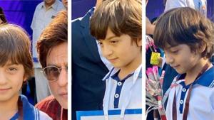 Shah Rukh Khan shared a picture with son AbRam. Shah Rukh Khan shared a picture with son AbRam.