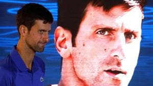 Serbia's Novak Djokovic during the press conference(REUTERS) Serbia's Novak Djokovic during the press conference(REUTERS)