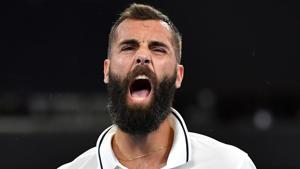 Benoit Paire of France reacts during his match against Dusan Lajovic of Serbia.(REUTERS) Benoit Paire of France reacts during his match against Dusan Lajovic of Serbia.(REUTERS)