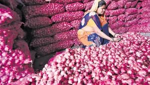 The government may resort to distress sale of about 34,000 tonne of onions.(AP) The government may resort to distress sale of about 34,000 tonne of onions.(AP)