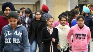 Students coming out from the examination hall after appear in JEE Main exam in Ludhiana on January 8, 2020.(Harsimar Pal Singh/Hindustan Times) Students coming out from the examination hall after appear in JEE Main exam in Ludhiana on January 8, 2020.(Harsimar Pal Singh/Hindustan Times)