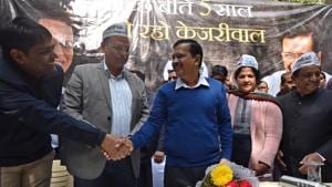 The Aam Aadmi Party (AAP) on Friday announced the next and final phase of the party’s campaign ahead of the February 8 assembly polls in Delhi.(Sanchit Khanna/HT PHOTO) The Aam Aadmi Party (AAP) on Friday announced the next and final phase of the party’s campaign ahead of the February 8 assembly polls in Delhi.(Sanchit Khanna/HT PHOTO)
