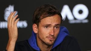 Russia's Daniil Medvedev attends a news conference.(REUTERS) Russia's Daniil Medvedev attends a news conference.(REUTERS)