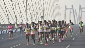 Participants of Mumbai Marathon(Satyabrata Tripathy/HT) Participants of Mumbai Marathon(Satyabrata Tripathy/HT)