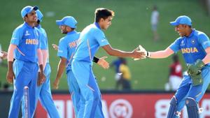 India defeated Sri Lanka in their U-19 World Cup encounter.(Twitter) India defeated Sri Lanka in their U-19 World Cup encounter.(Twitter)