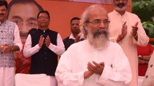 Pratap Chandra Sarangi on Saturday said the Citizenship Amendment Act (CAA) was a way to “atone for the sin of Partition” committed by the Congress(HT Photo) Pratap Chandra Sarangi on Saturday said the Citizenship Amendment Act (CAA) was a way to “atone for the sin of Partition” committed by the Congress(HT Photo)