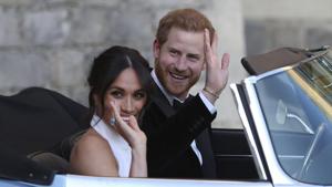 Buckingham Palace says Prince Harry and his wife, Meghan, will no longer use the titles “royal highness”(AP File Photo) Buckingham Palace says Prince Harry and his wife, Meghan, will no longer use the titles “royal highness”(AP File Photo)
