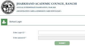 JAC 12th Board exam 2020 admit card. (Screengrab) JAC 12th Board exam 2020 admit card. (Screengrab)