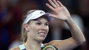 Denmark's Caroline Wozniacki reacts after defeating United States' Kristie Ahn.(AP) Denmark's Caroline Wozniacki reacts after defeating United States' Kristie Ahn.(AP)