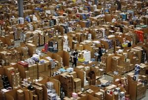 According to a research note by CARE Ratings, e-tail accounted for $24 billion, just 3% of the total retail market in 2018, with the latter being dominated by mom-and-pop stores(AFP) According to a research note by CARE Ratings, e-tail accounted for $24 billion, just 3% of the total retail market in 2018, with the latter being dominated by mom-and-pop stores(AFP)