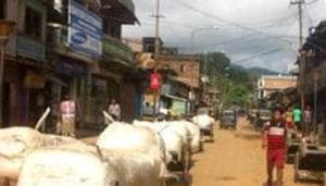 The IPS office was returning from the border town of Moreh when she and her team were allegedly detained and harassed by an Assam Rifles trooper at a check post.(HT Photo) The IPS office was returning from the border town of Moreh when she and her team were allegedly detained and harassed by an Assam Rifles trooper at a check post.(HT Photo)