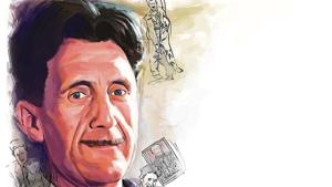 George Orwell became a democratic socialist and developed a strong dislike for totalitarian political systems such as Soviet communist regime.(ILLUSTRATION: Rushikesh Tulshiram Gophane) George Orwell became a democratic socialist and developed a strong dislike for totalitarian political systems such as Soviet communist regime.(ILLUSTRATION: Rushikesh Tulshiram Gophane)