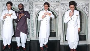 Shah Rukh Khan with Remo D’ Souza at Dance Plus Five shoot in Mumbai.(Varinder Chawla) Shah Rukh Khan with Remo D’ Souza at Dance Plus Five shoot in Mumbai.(Varinder Chawla)