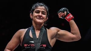 File image of India’s Ritu Phogat(ONE Championship) File image of India’s Ritu Phogat(ONE Championship)
