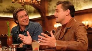 Leonardo DiCaprio and Brad Pitt played friends in Once Upon a Time in Hollywood. Leonardo DiCaprio and Brad Pitt played friends in Once Upon a Time in Hollywood.
