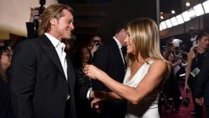 Brad Pitt and Jennifer Aniston attend the 26th Annual Screen Actors Guild Awards. Brad Pitt and Jennifer Aniston attend the 26th Annual Screen Actors Guild Awards.