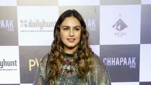 Huma Qureshi during film Chhapaak special screening at PVR Juhu in Mumbai.(ANI) Huma Qureshi during film Chhapaak special screening at PVR Juhu in Mumbai.(ANI)