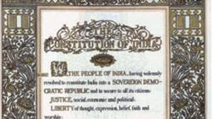 In a circular that was issued on Tuesday, the school education department said the aim of the exercise was to make students aware of the core values of the Constitution .(HT Photo) In a circular that was issued on Tuesday, the school education department said the aim of the exercise was to make students aware of the core values of the Constitution .(HT Photo)