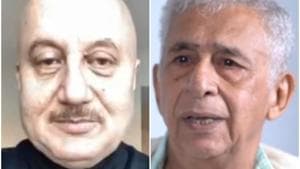 Anupam Kher and Naseeruddin Shah have been hurling allegations at each other. Anupam Kher and Naseeruddin Shah have been hurling allegations at each other.