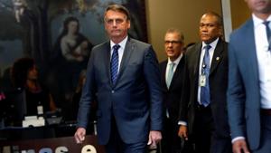 India on Thursday defended its decision to invite Brazilian President Jair Bolsonaro to be the chief guest at the Republic Day celebrations(REUTERS) India on Thursday defended its decision to invite Brazilian President Jair Bolsonaro to be the chief guest at the Republic Day celebrations(REUTERS)