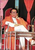 Late Shiv Sena chief Bal Thackeray at the 41st anniversary of his magazine 'Marmik’ in Mumbai.(Girish Srivastava/HT file photo) Late Shiv Sena chief Bal Thackeray at the 41st anniversary of his magazine 'Marmik’ in Mumbai.(Girish Srivastava/HT file photo)