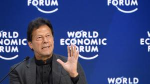 Pakistan's Prime Minister Imran Khan delivers a speech at the World Economic Forum (WEF) annual meeting in Davos, on January 22, 2020.(AFP) Pakistan's Prime Minister Imran Khan delivers a speech at the World Economic Forum (WEF) annual meeting in Davos, on January 22, 2020.(AFP)